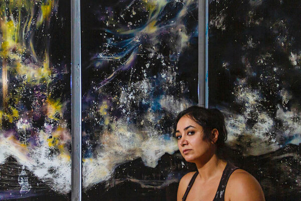 Marjan Fahimi in the Studio