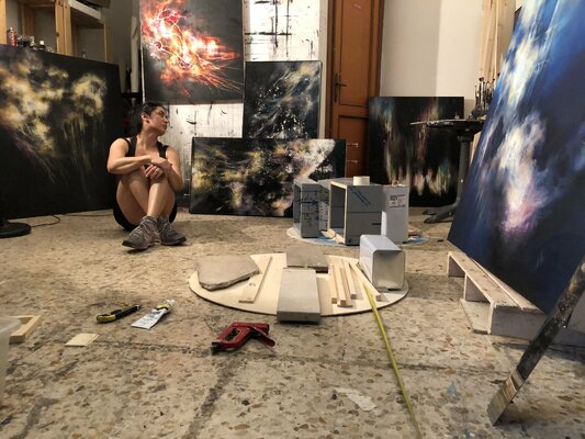 Marjan Fahimi in the Studio