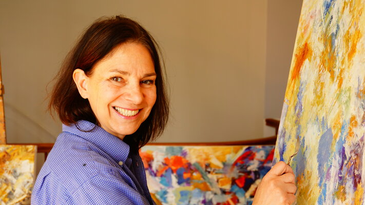 Nicole Caron in the Studio