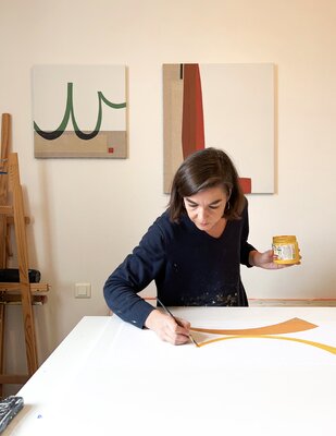 Marie Amédro in the Studio