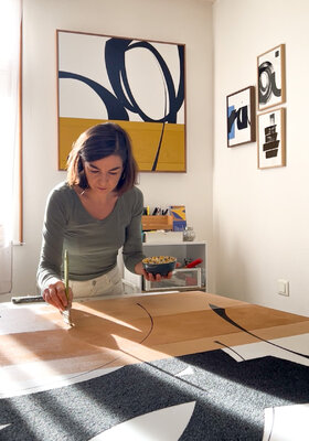 Marie Amédro in the Studio