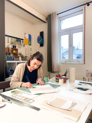 Marie Amédro in the Studio