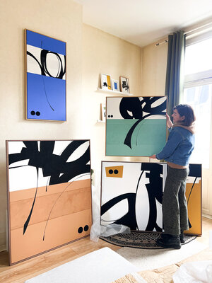 Marie Amédro in the Studio