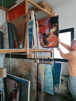 Maurizio Paccagnella in the Studio