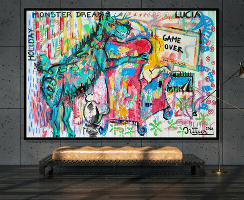 Christian Dittus in the Studio: "Holiday monster dreams" , Display...