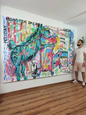 Christian Dittus in the Studio: "Holiday monster dreams" and me