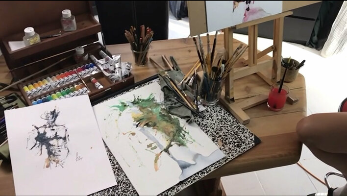 Amandyne Steropes in the Studio: L’Atelier