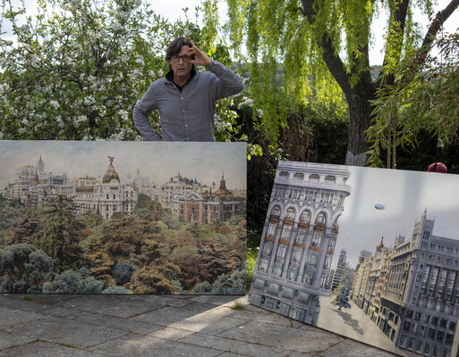 Carlos Arriaga in the Studio