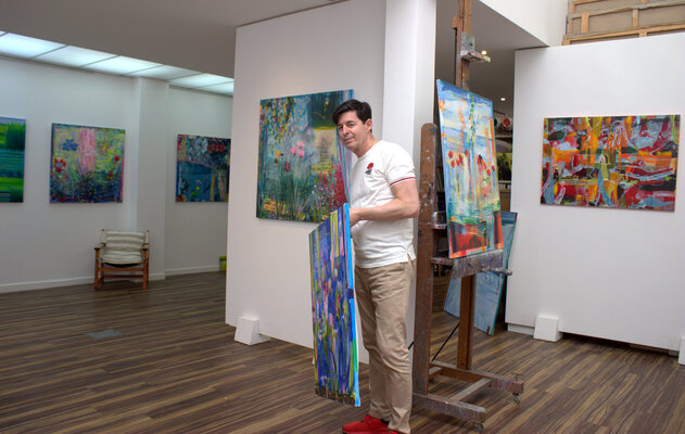 François Pagé in the Studio: atelier