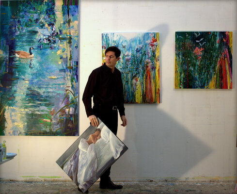François Pagé in the Studio