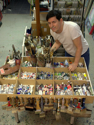 François Pagé in the Studio