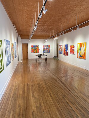Steven Miller in the Studio: Steven Miller recent exhibit at Five Points Annex in USA summer 2024