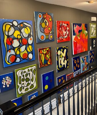 Steven Miller in the Studio: Studio art works