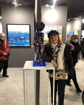 Nouna in the Studio: Expo ART EN CAPITLE  SALON DES ARTISTES FRANCAIS GRAND PALAIS ÉPHÉMÈRE Février 2022 titre ANGELA