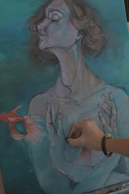 Ana Termes Lis in the Studio