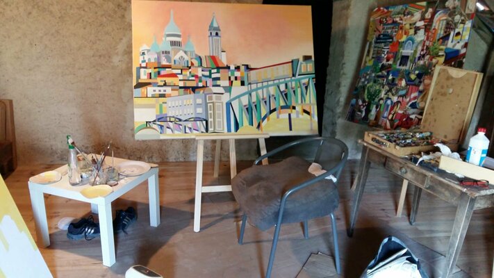 Catherine Sénéchal in the Studio: Mon atelier dans le Berry !