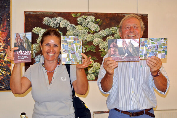 Piero Casarin in the Studio: Una foto spiritosa fatta in una mia mostra del 2012 a Pieve di Cadore BL Veneto Italy