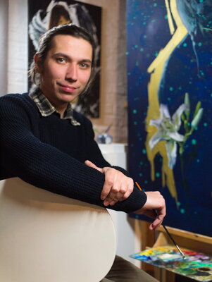 Oleksii Gnievyshev in the Studio