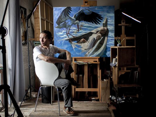 Oleksii Gnievyshev in the Studio