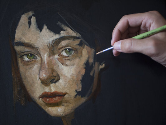 Oleksii Gnievyshev in the Studio