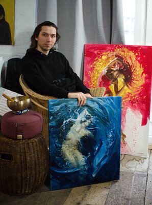 Oleksii Gnievyshev in the Studio