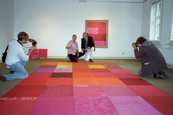 Thomas Peter Kausel in the Studio: exhibition opening "pure color" in the museum bad Berleburg