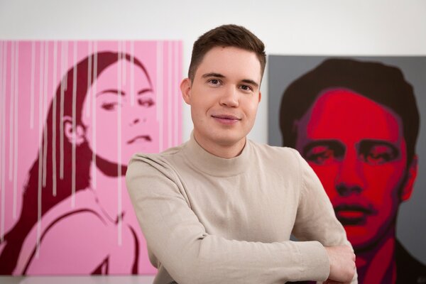 Kevin Wilczewski in the Studio: Photo-Credit: Domenic Walther
