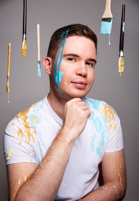 Kevin Wilczewski in the Studio: Photo-Credit: AKB Fotografie