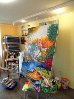 Olha Darchuk in the Studio