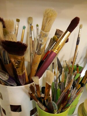 Olha Darchuk in the Studio