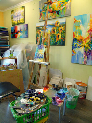 Olha Darchuk in the Studio