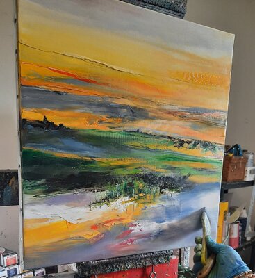 Thierry Landon in the Studio: Travail au pinceau
