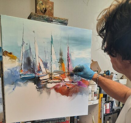 Thierry Landon in the Studio: Travail au couteau