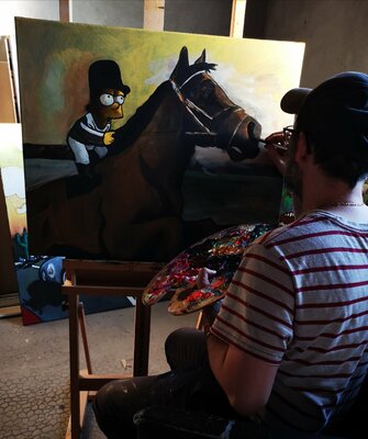 Eddy Vitalone im Studio: Work in progress