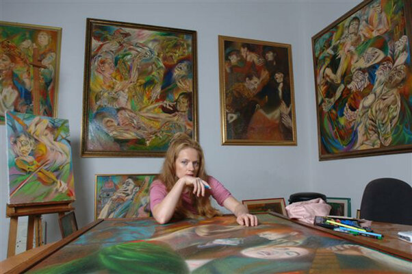Paola Imposimato in the Studio