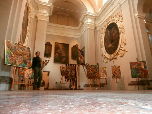 Paola Imposimato in the Studio