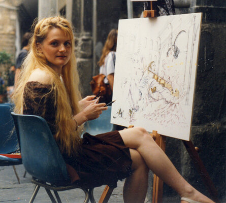 Paola Imposimato in the Studio