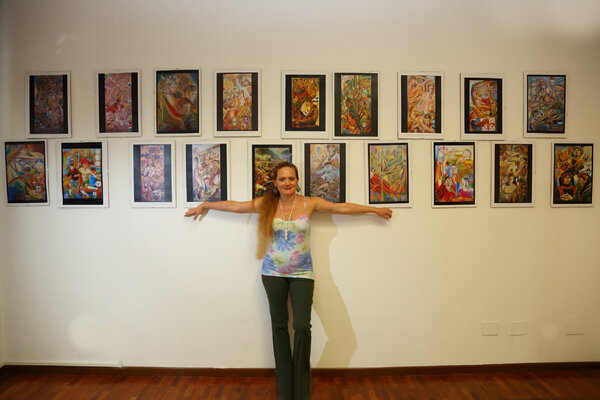 Paola Imposimato in the Studio
