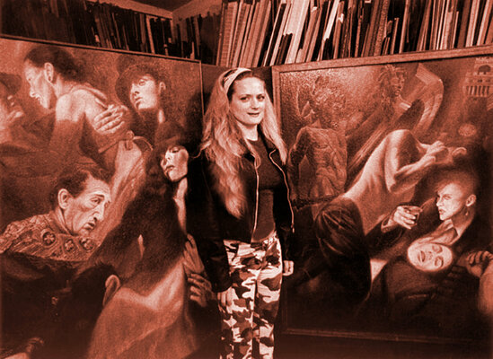 Paola Imposimato in the Studio