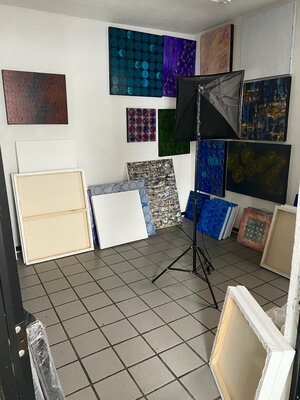 Veronica Russek in the Studio