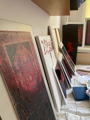 Murad Akbarli in the Studio: New Works In the process of being published 2024 Opole, Poland