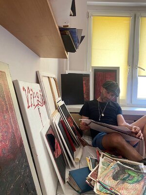 Murad Akbarli in the Studio: In studio. Opole, Poland 2024