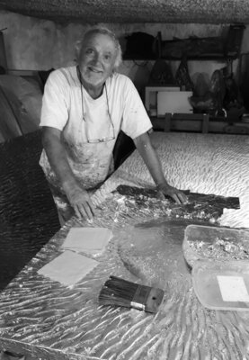 Guglielmo Ferraiola in the Studio