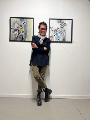 Sylvie Cloutier in the Studio: EXPO DE FEMMES, SHAWINIGAN, QUÉBEC, CANADA, 2023