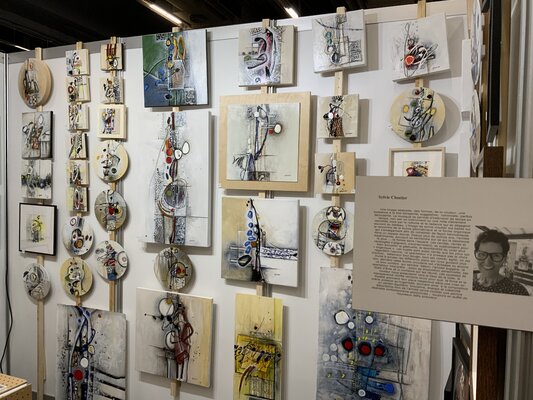 Sylvie Cloutier in the Studio: SALON DES ARTS À MONTRÉAL 2023