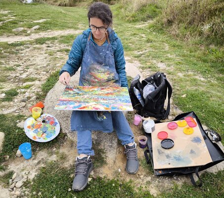 Nathalie Jaguin in the Studio: Plein air painting sur l'île de Batz