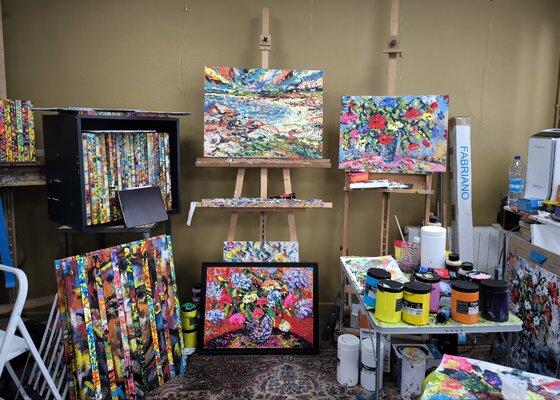 Nathalie Jaguin in the Studio: L'atelier