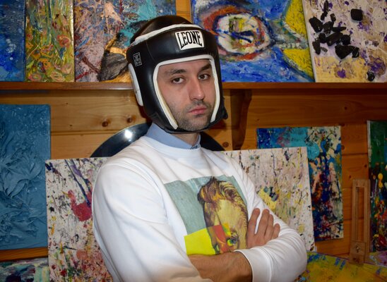 Antonio Lucarelli in the Studio