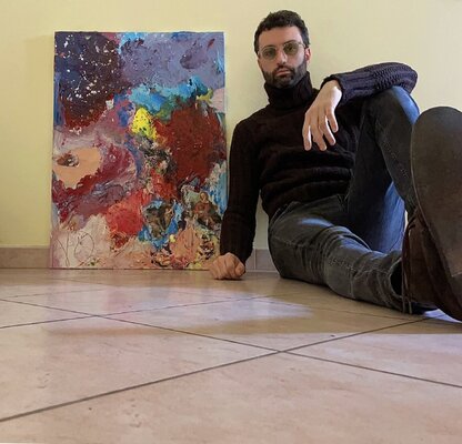 Antonio Lucarelli in the Studio