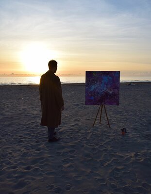 Antonio Lucarelli in the Studio